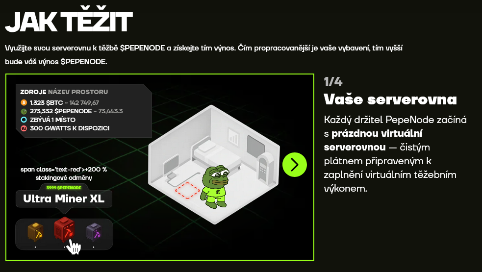 Jak těžit pepenode