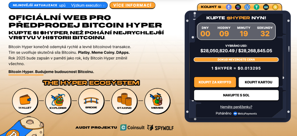 oficiální web projektu bitcoin hyper