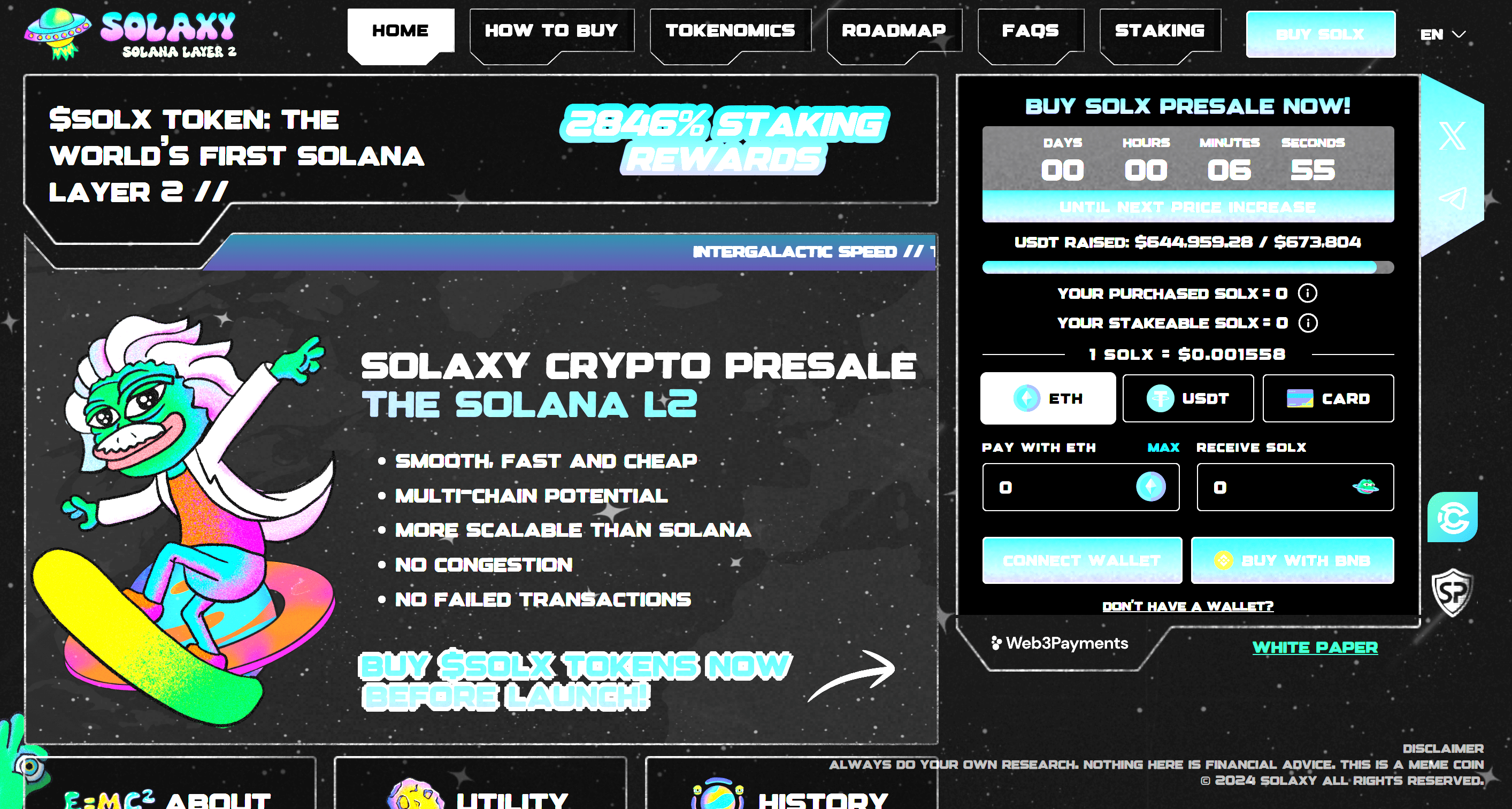 Solaxy Homepage