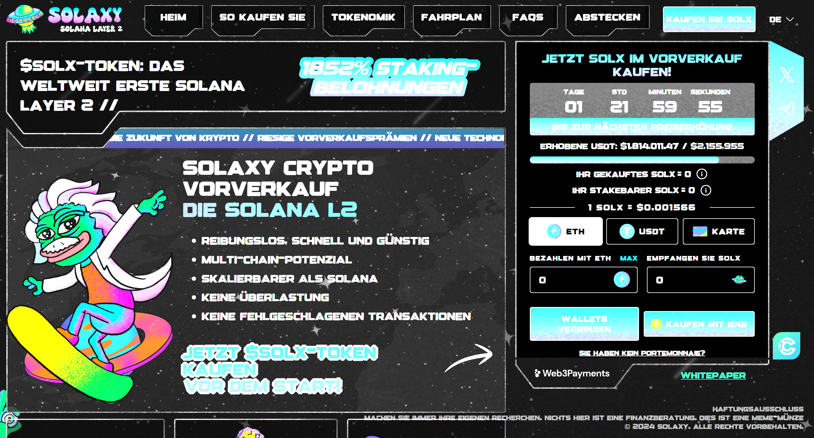 Solaxy Startseite