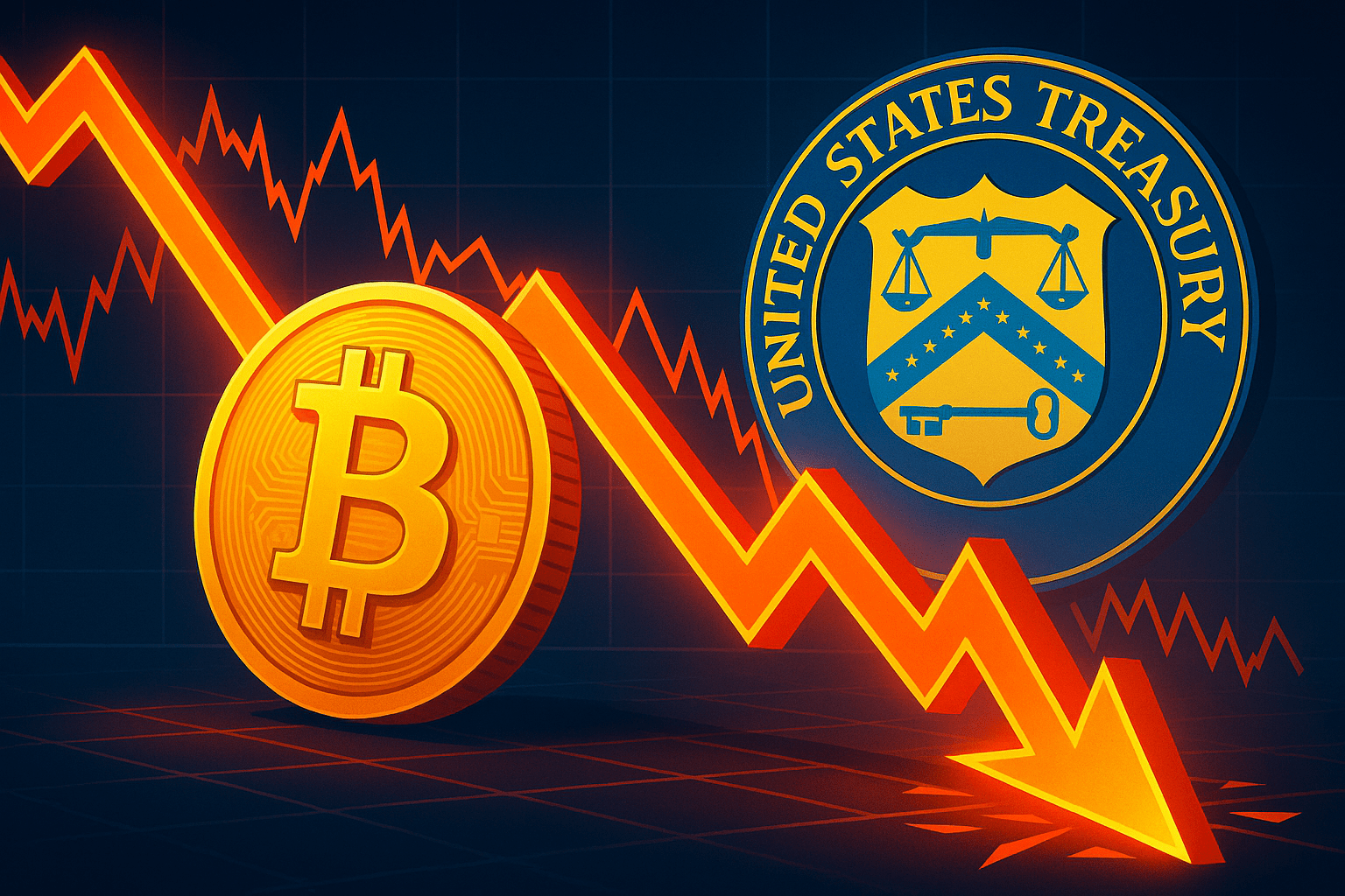 Bitcoin stürzt ab: US-Finanzminister stoppt Käufe für strategische Reserve