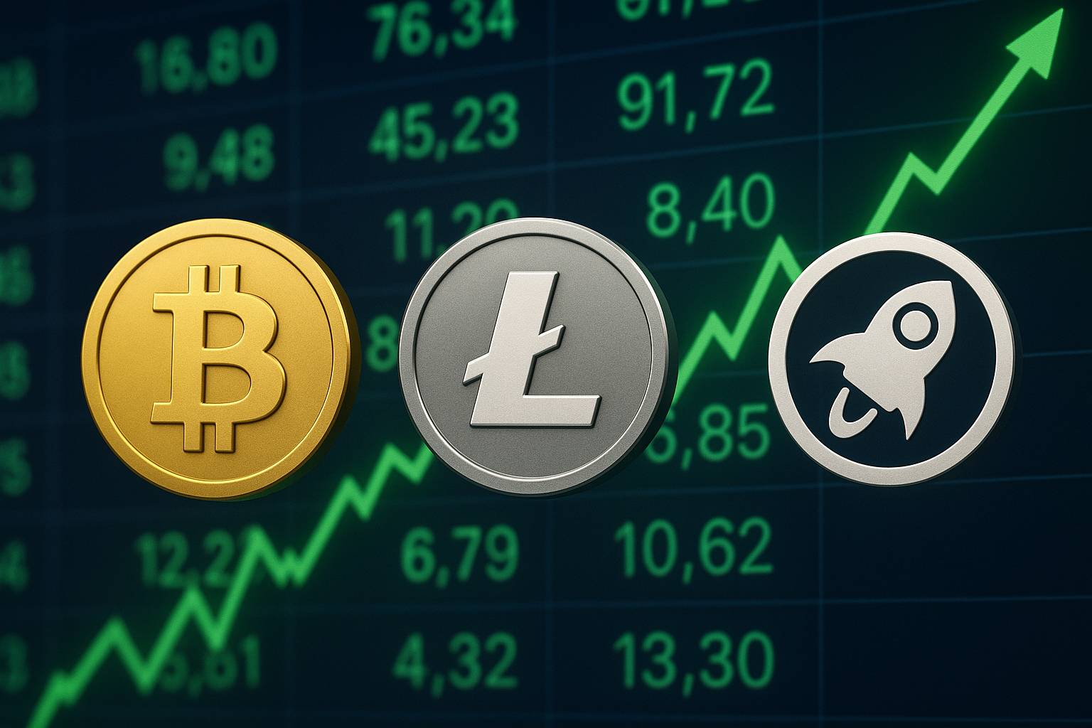 Litecoin und Stellar im Höhenflug – Bitcoin eröffnet den Uptober