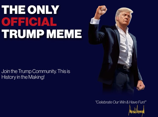 Trump coin, tump meme coin
