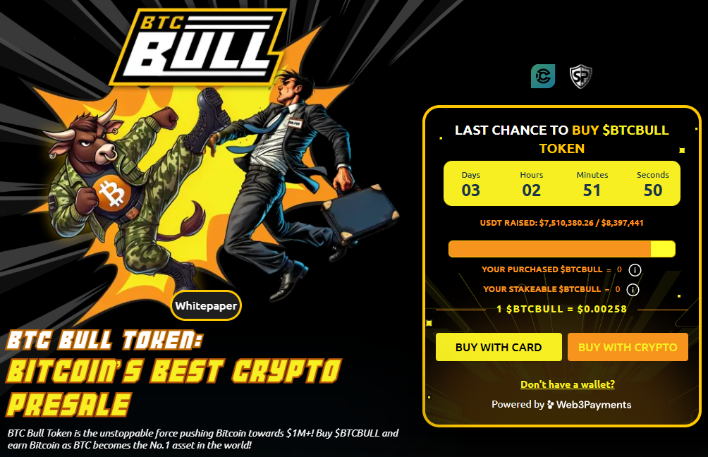 BTCBULL 3 eelmüügi päeva jäänud