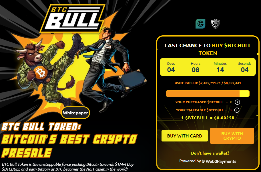 BTCBULL eelmüügi lõpuni 4 päeva