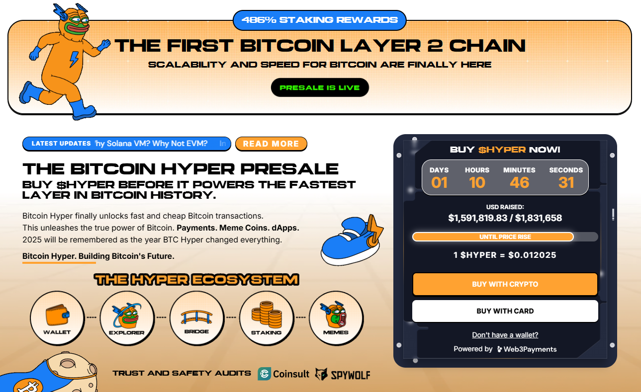 Bitcoin Hyper eelmüügi info