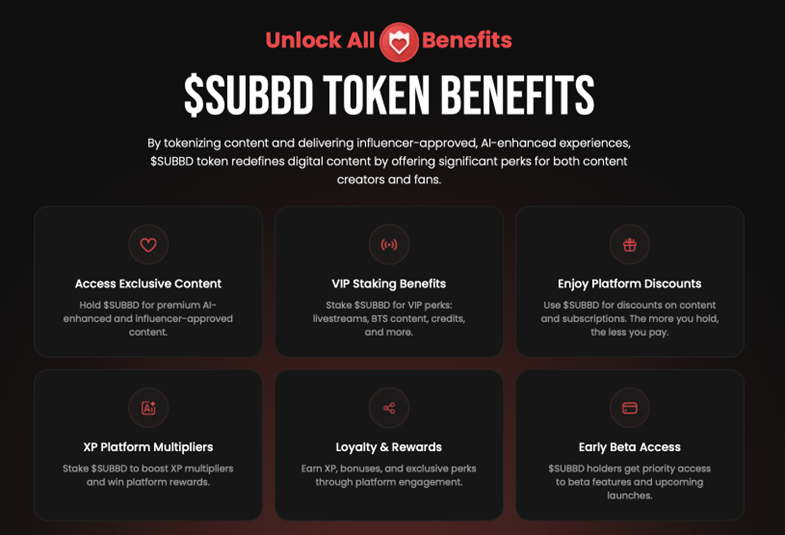 $SUBBD token võimalused