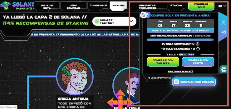 como comprar solaxy