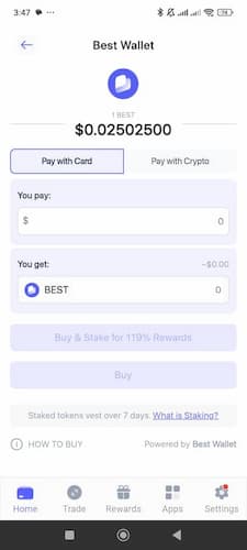 comprar best wallet el token