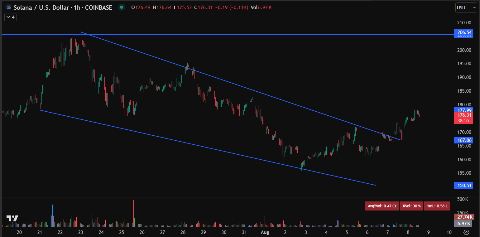 Solana se recupera y Maxi Doge acapara la atención