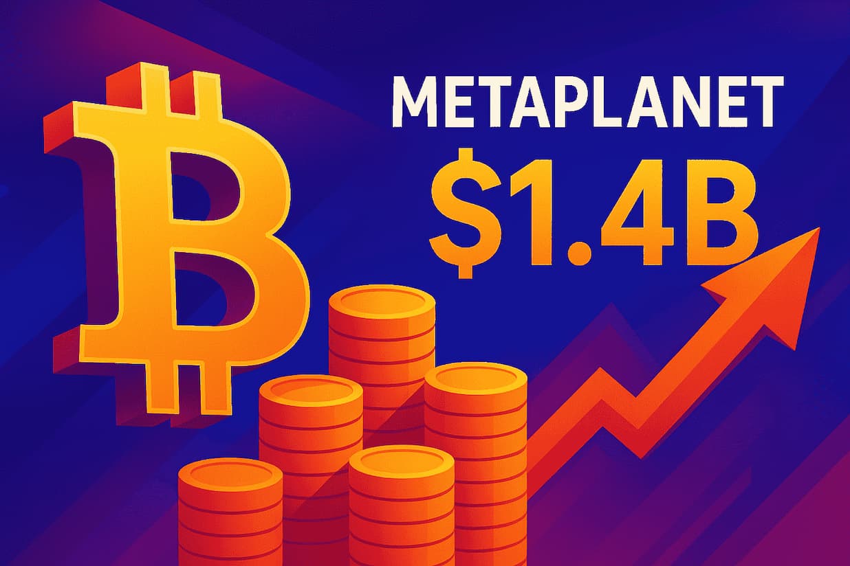Metaplanet capta 1.400 millones de dólares para reforzar su apuesta por  Bitcoin