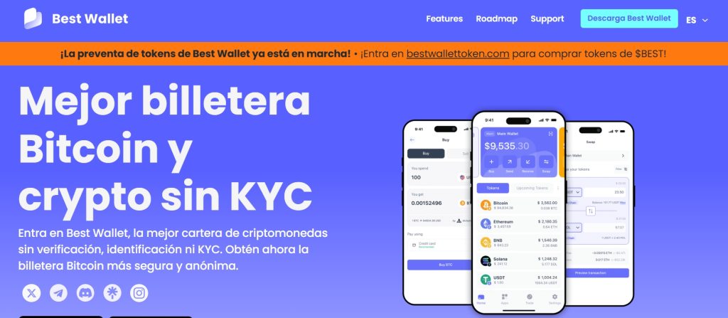 Una buena opción para comprar NFTs es Best Wallet