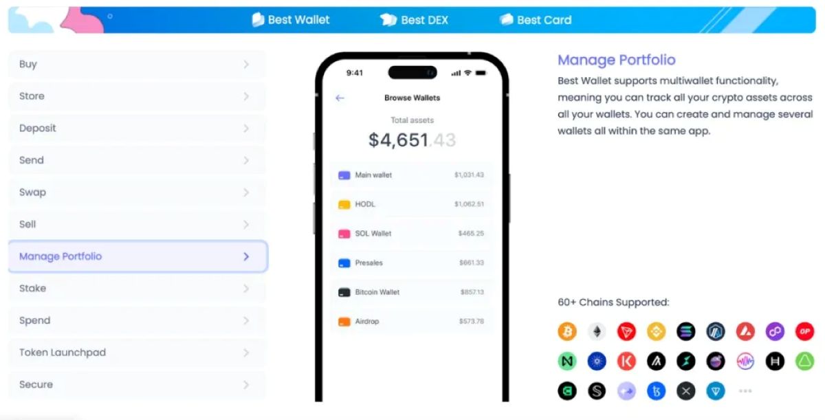 deposita en best wallet para invertir en icos de criptomonedas