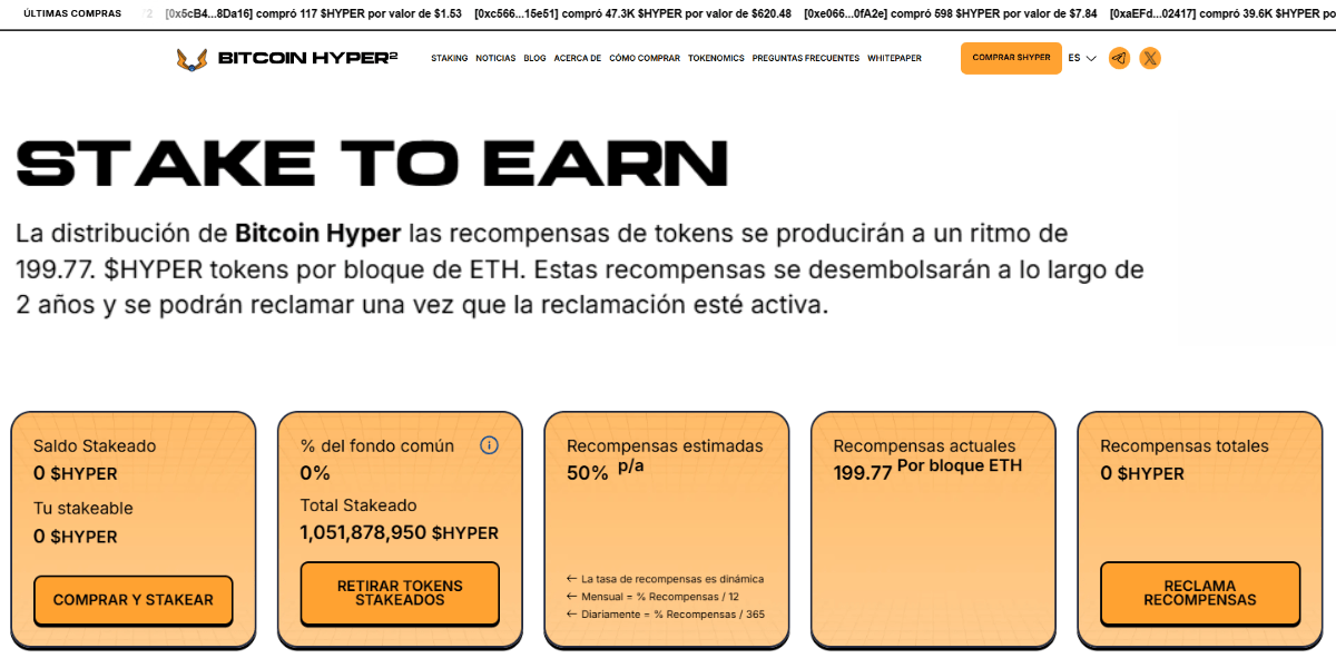 staking de Bitcoin Hyper