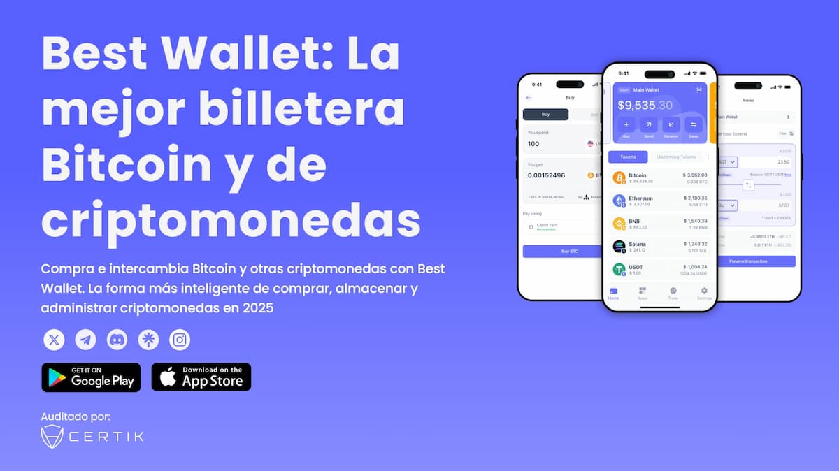 Best Wallet es la mejor billetera para asegurar los ETP de criptomonedas de los inversores
