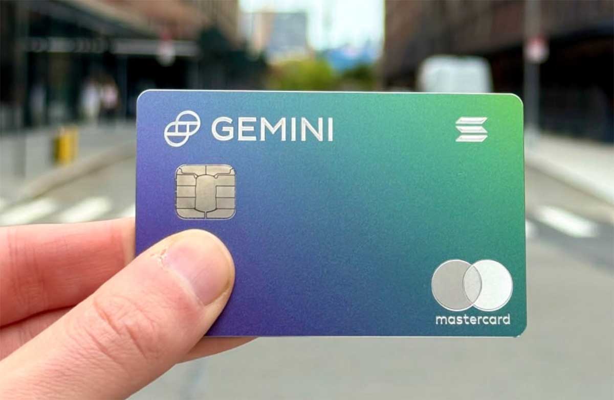 Gemini lanza tarjeta de crédito vinculada al ecosistema Solana