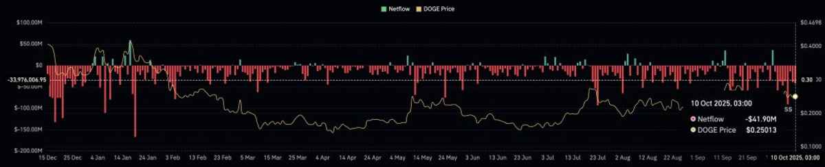 Salidas DOGE exchanges