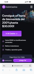 el bitcoin casino coincasino ofrece un bono de bienvenida del 200%