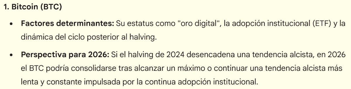 Predicción de precio de Gemini para BTC