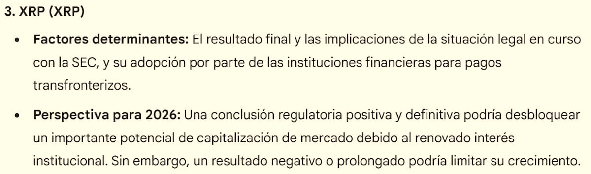 Predicción de Gemini para XRP