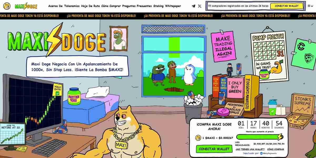 Maxi Doge :asi se comprortan esta ultima criptomoneda