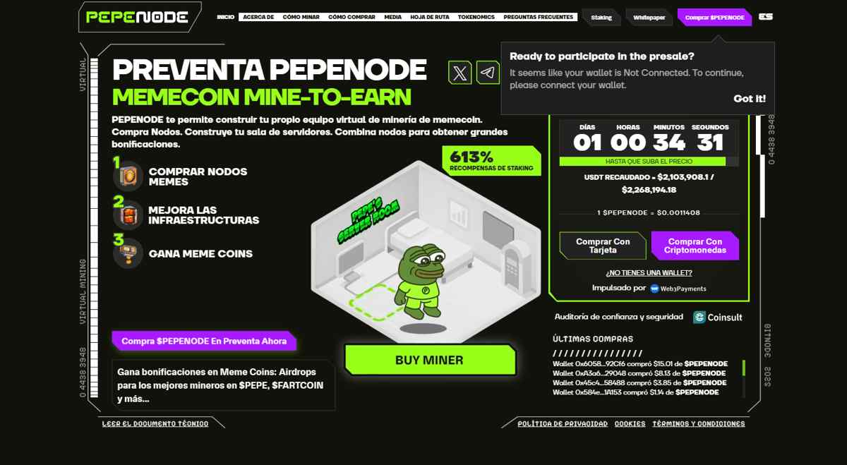 pepenode lidera el ascenso de las memecoins