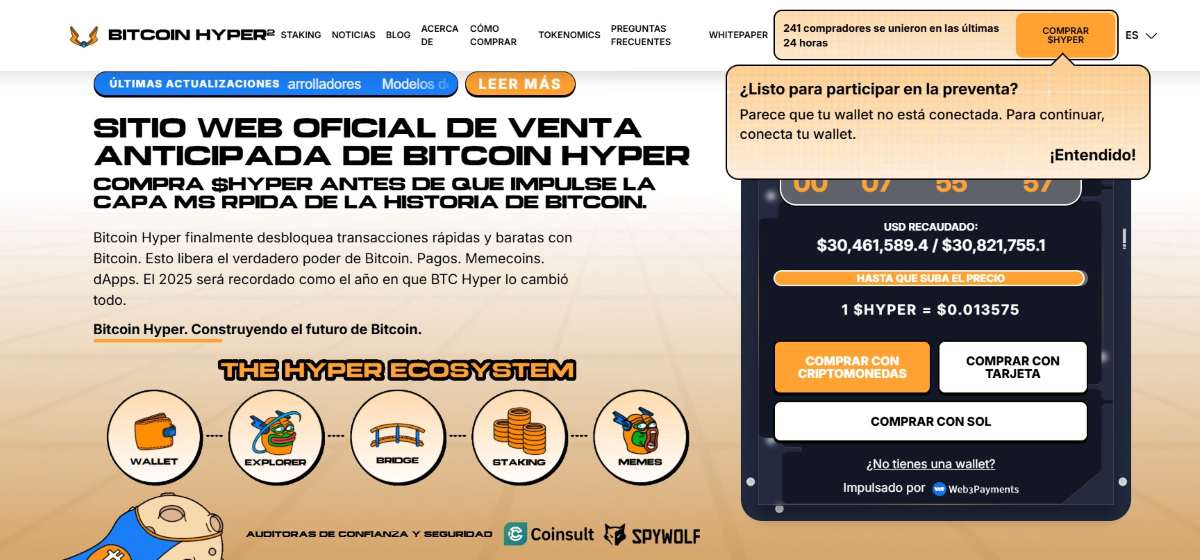 Bitcoin Hyper es la capa 2 de BTC