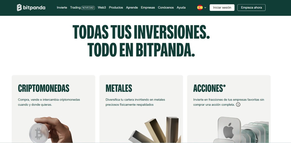 las opiniones de bitpanda son positivas por sus características