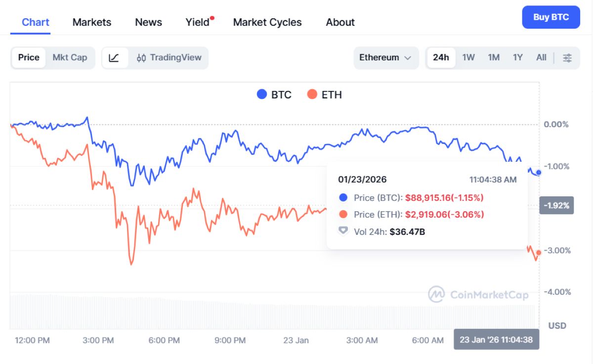 Bitcoin y Ethereum se enfrían: Maxi Doge gana tracción