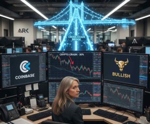 ARK Vende $17M en Coinbase y Compra Bullish: LiquidChain Captura el Flujo en la Corrección