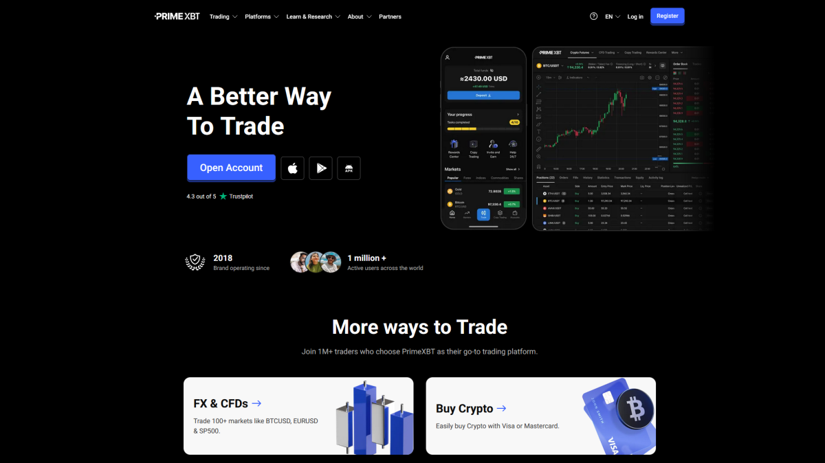 PRIMEXBT trading sur marge