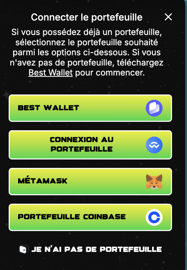 Acheter solaxy avec Best wallet