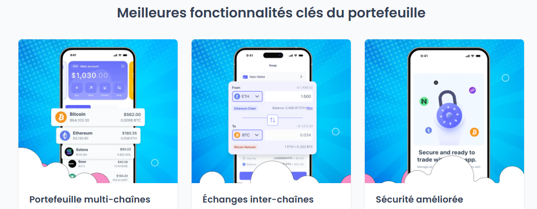 Fonctionnalités de Best Wallet