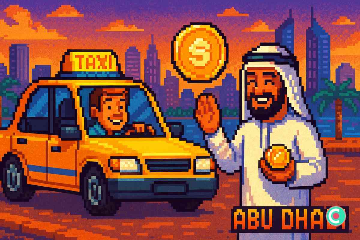 Payer son taxi en stableceoins, Abu Dhabi