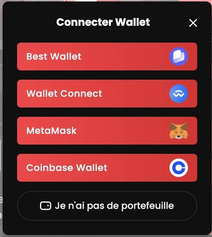 connecter wallet subbd