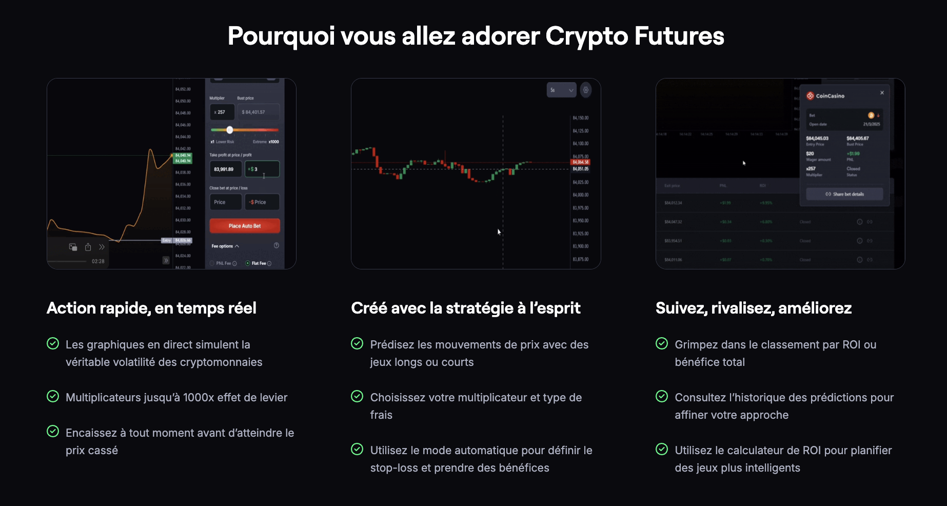 fonctionnalité CoinFutures