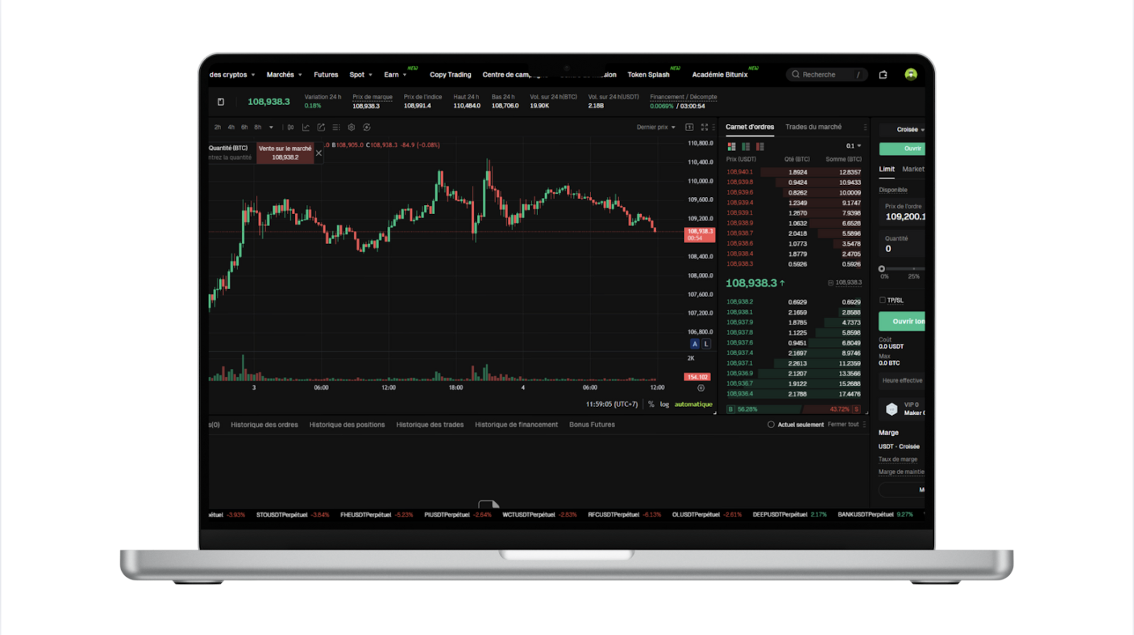interface trading bitunix
