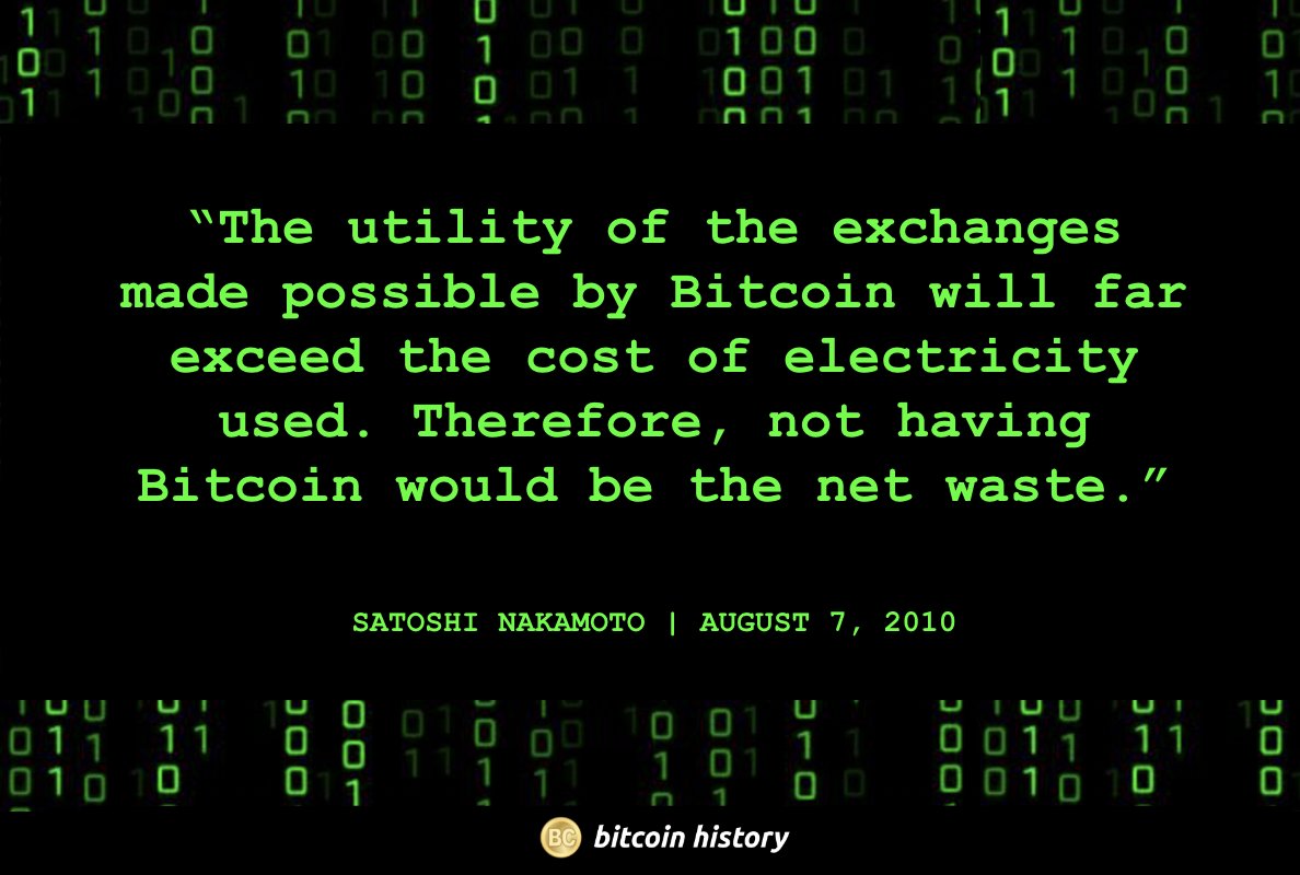 Bitcoin, valeur ou gaspillage ? Satoshi tranchait déjà en 2010
