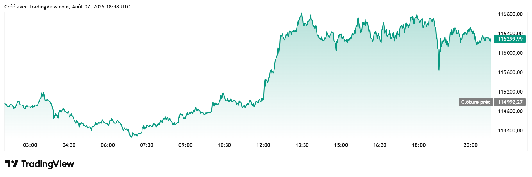 Bitcoin hausse