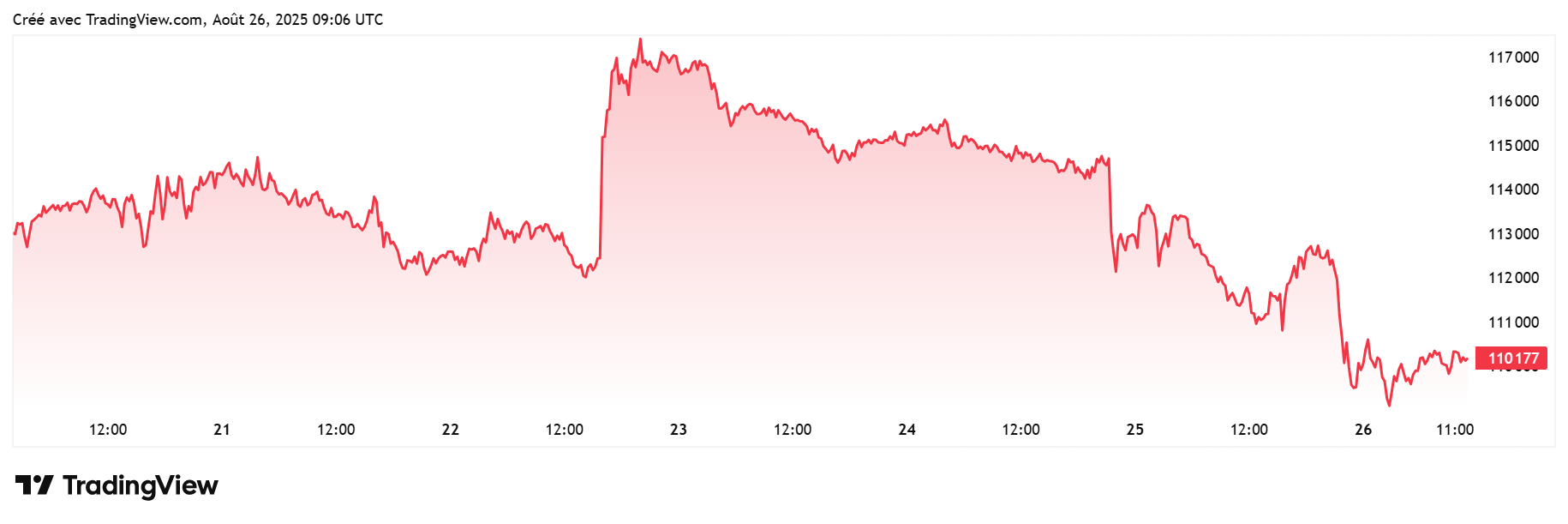 Bitcoin chute drastique