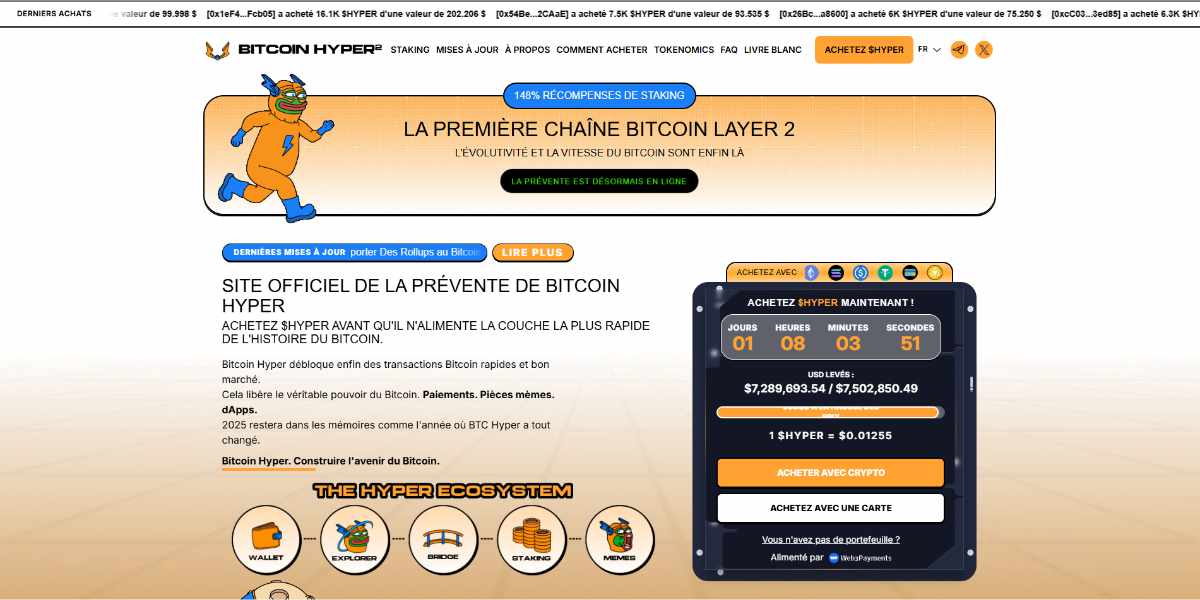 Bitcoin Hyper Prévente