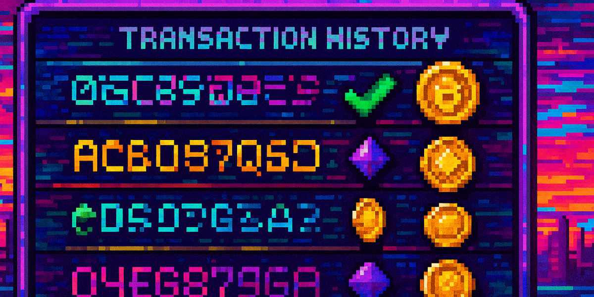 Historique de transactions crypto