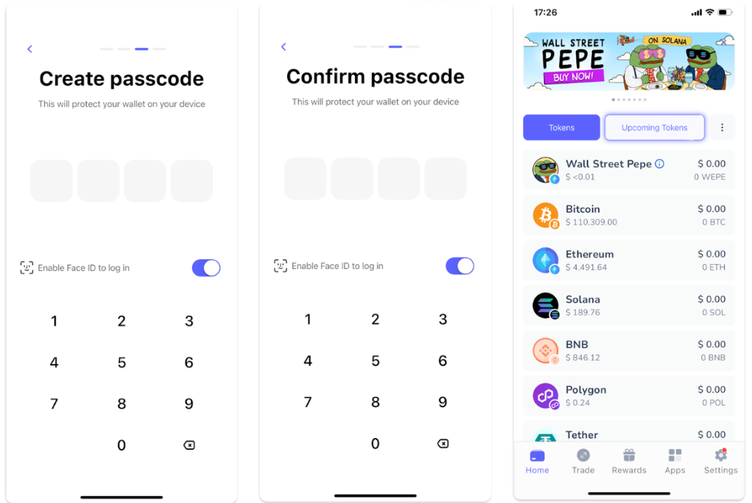 code pin best wallet