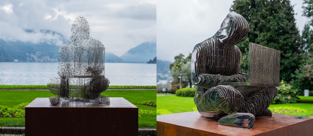Bitcoin statue