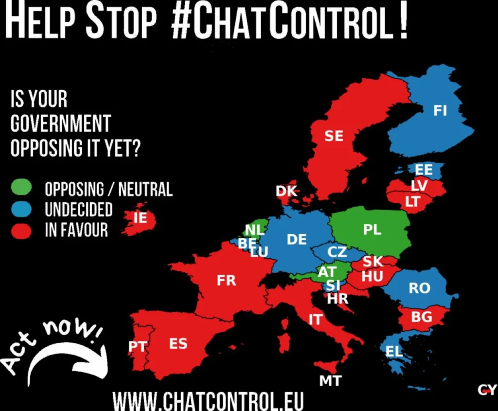 L'UE pourrait scanner tous les messages privés de ses citoyens chat control