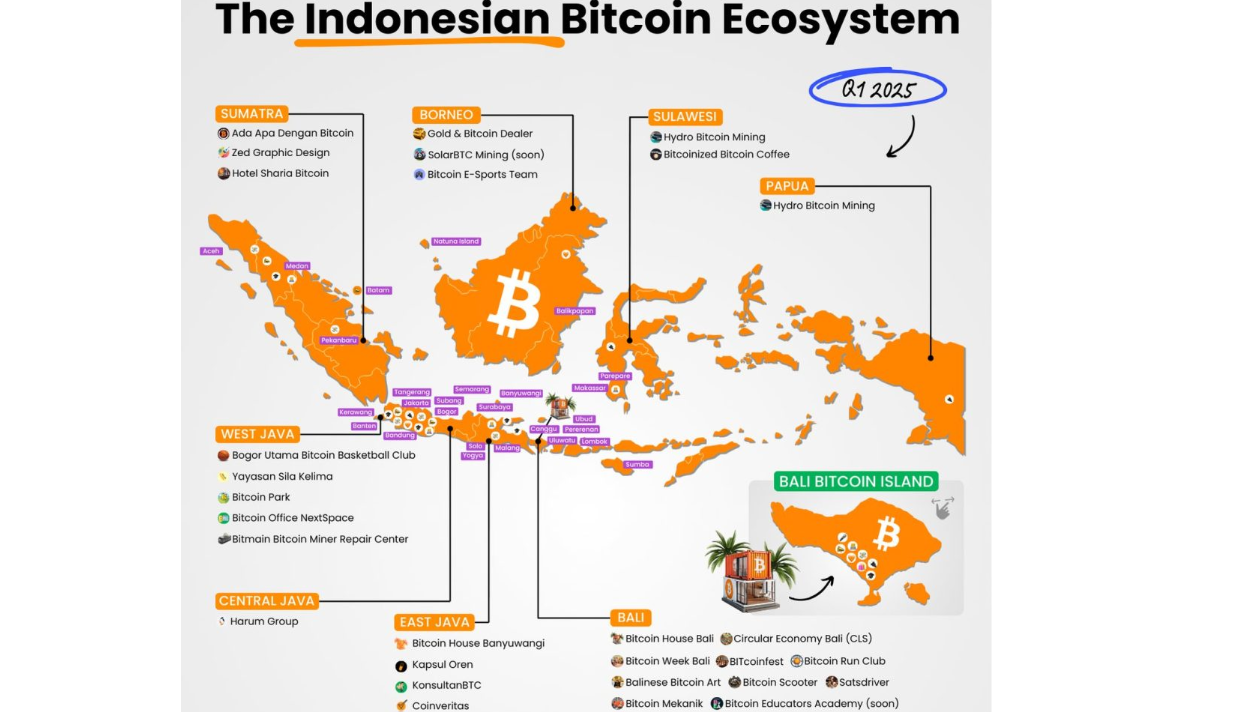 Ecosystème bitcoin de l'Indonésie