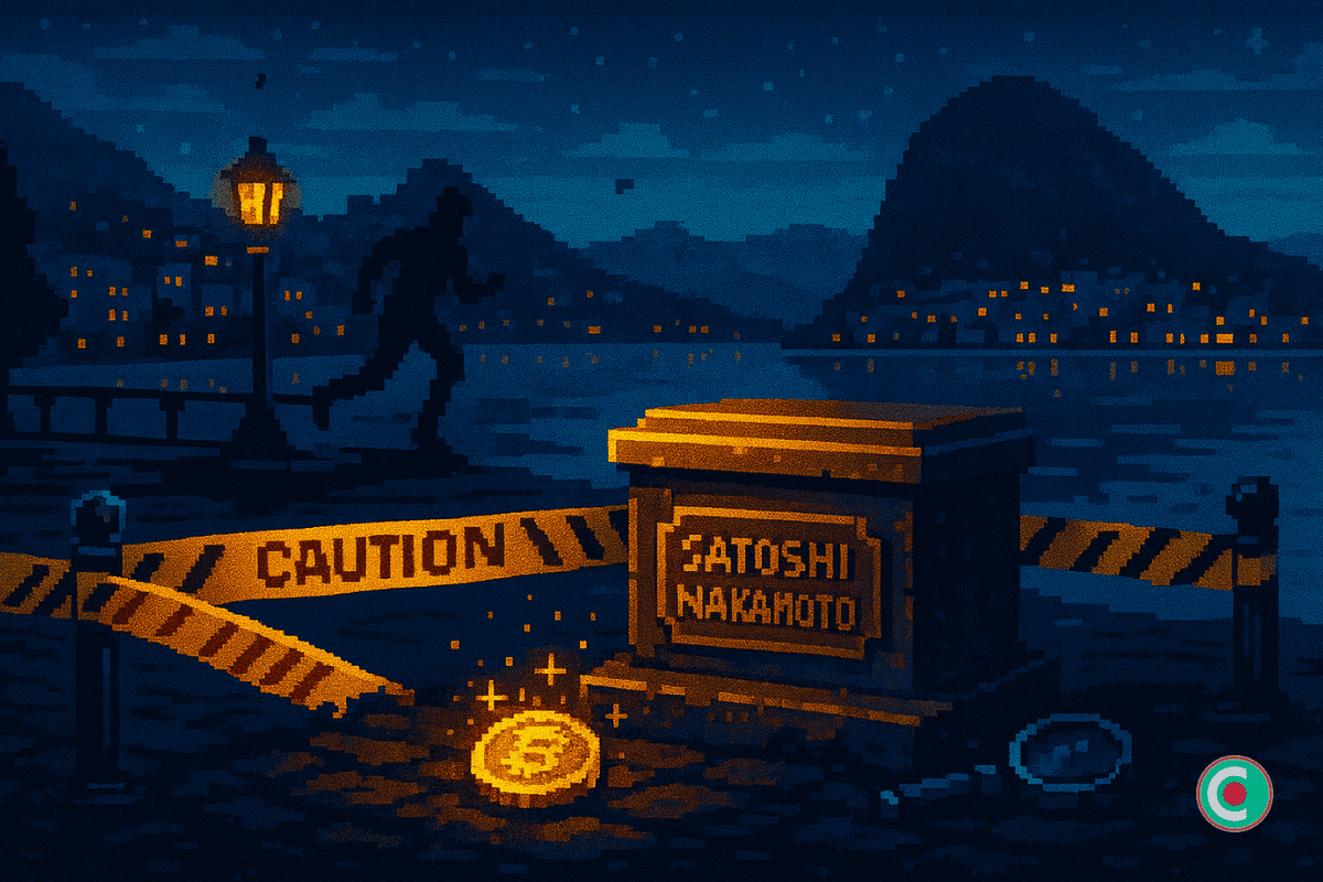 statue bitcoin satoshi nakamoto disparue