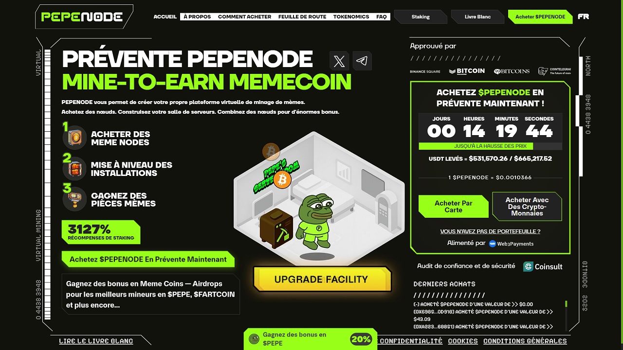 Prévisions de prix PEPENODE de 2026 à 2030