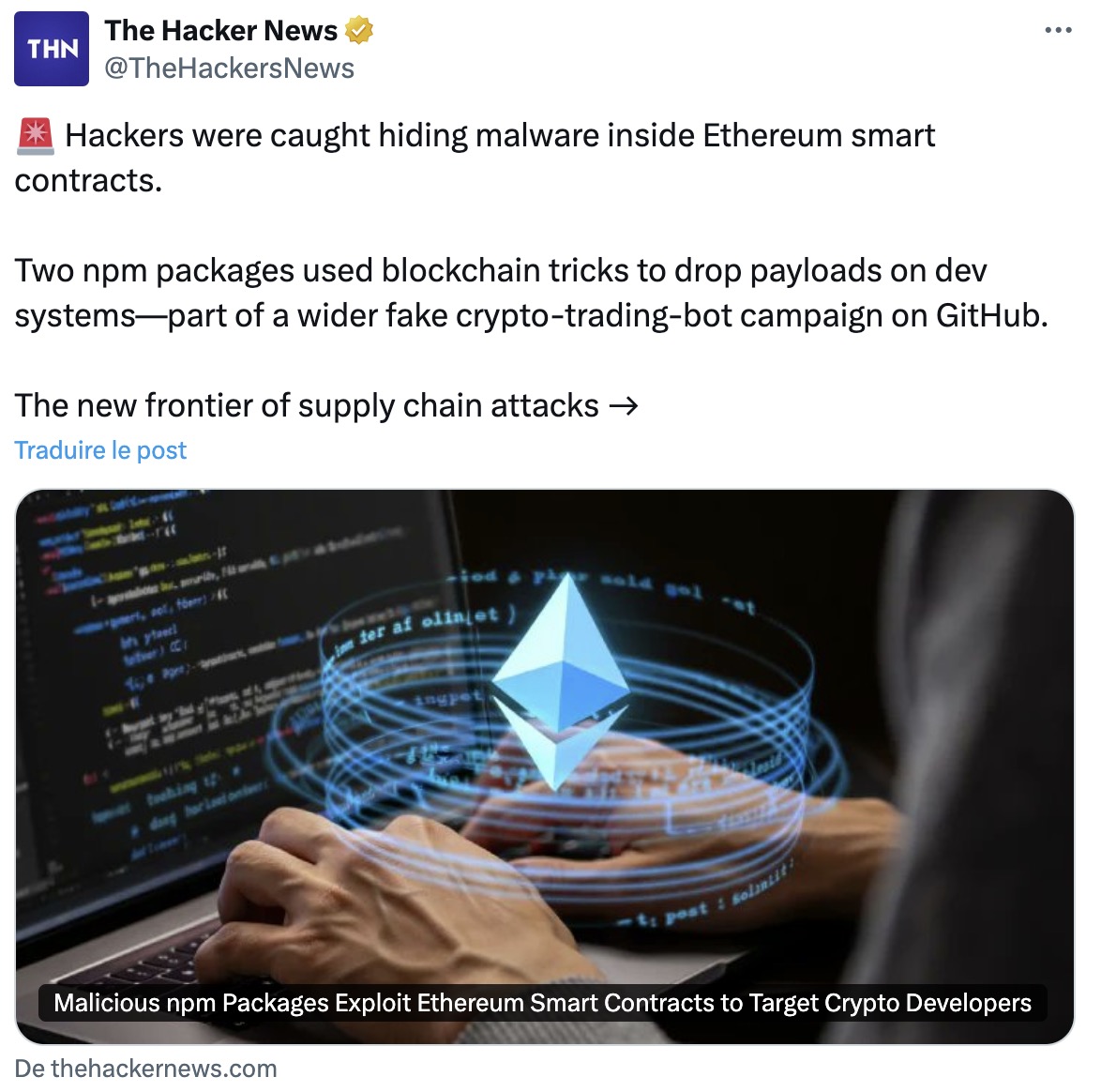 Hackers sur eth