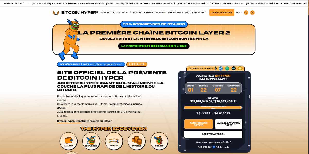 Bitcoin Hyper Homepage - 02.10.2025